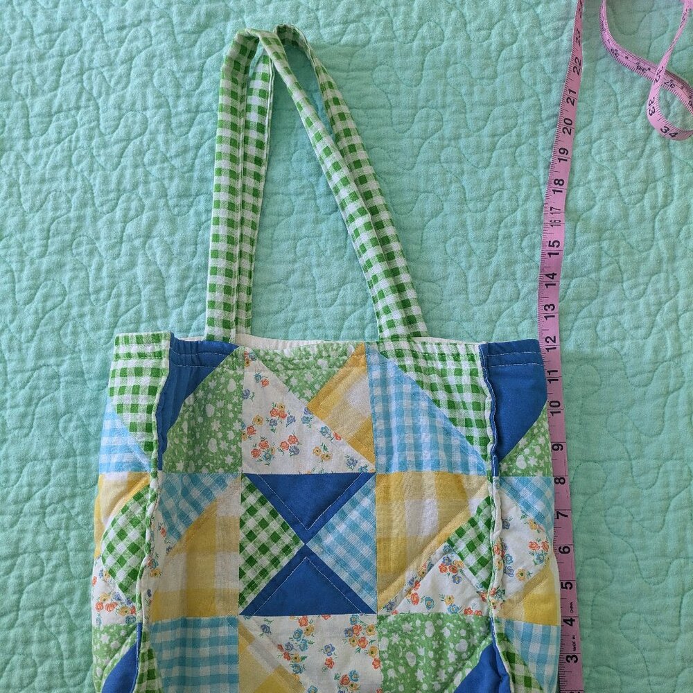 Floral Quilted Patchwork Soft Tote Bag Cottagecore!